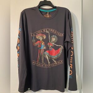 Sendero Viejones Day of Dead Long Sleeve TShirt NWT